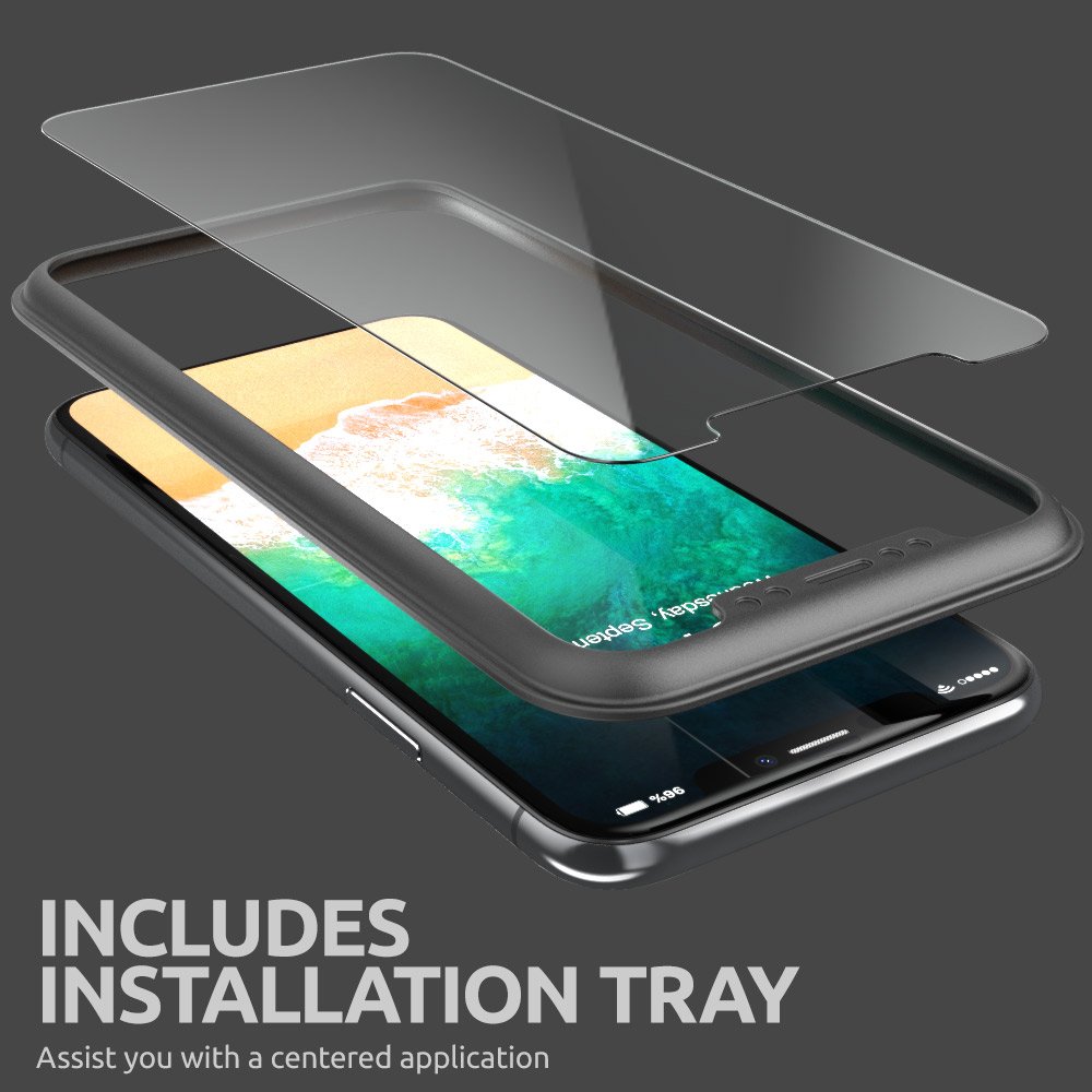 2Pack SUPCASE For iPhone X / Xs Protective HD Tempered Glass Screen