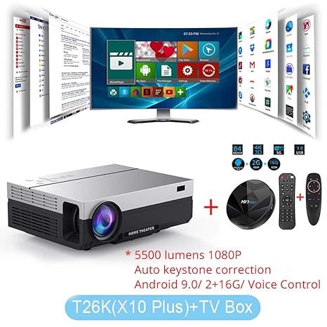 WHLDCD Proyector Proyector LED Nativo 1080p proyector Full HD ...