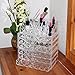 Ikee Design Diamond Pattern Jewelry Cosmetic Storage Display Boxes, 3 Pieces Set, Cosmetic Jewelry Organizer Makeup Holder, Cosmetic Holder, 9 3/8
