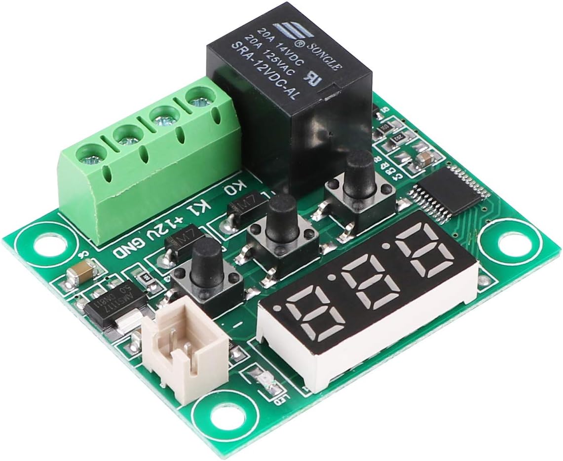 MakerHawk 4PCS W1209 12V DC Digital Temperature Controller Module