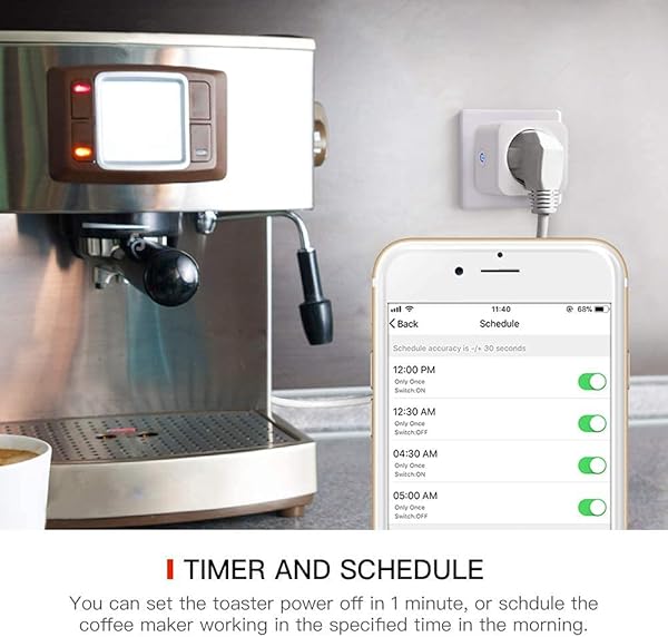 Enchufe Inteligente WiFi TECKIN 16A 3300W Mini Smart Plug Funciona con Siri Amazon Alexa Echo Google Home No se requiere Hub Funcin de Temporizador con Control Aplicaciones en Cualquier lugar