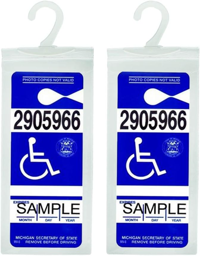 Handicap Placard Holder Ultra Transparent Disabled Parking Permit