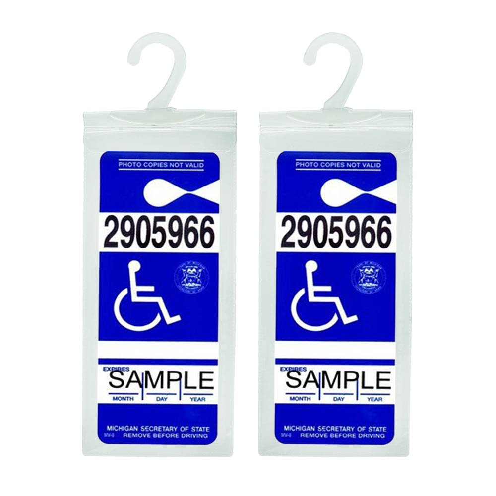 Ultra Transparent Disabled Parking Permit Placard Protective Holder