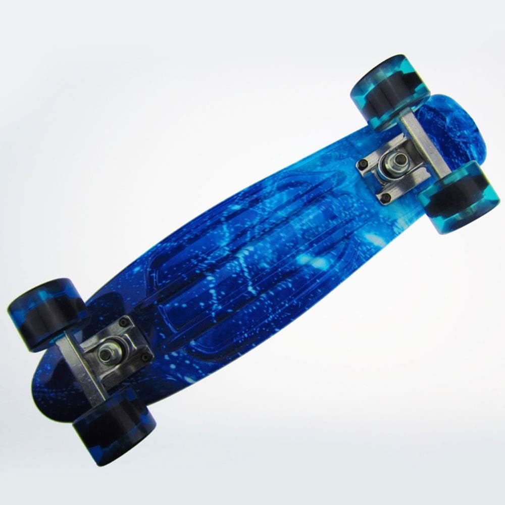 Mhjmijb Mini Cruiser Skateboard 22inch,27inch,Complete Skateboard for Adult Kids Beginners Girls Boys (Size : 27 inches)