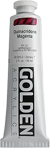 Golden Heavy Body Acrylic Paint, 2-Ounce, Quinacridone Magenta