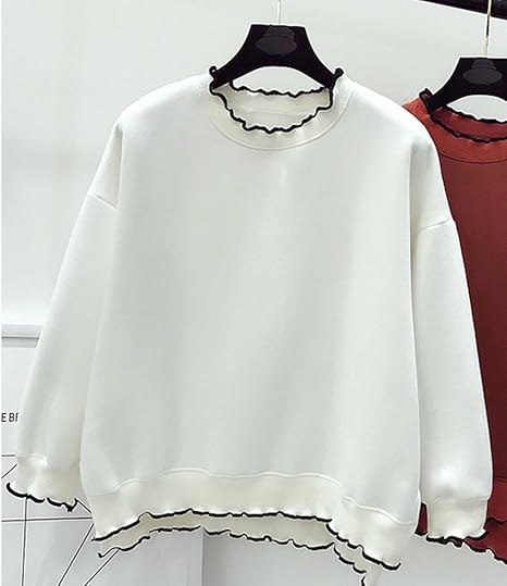 Amazon ベコ Beco レディース トレーナー 長袖 ラウンドネック 無地 黒 白 ベージュ 白 トレーナー パーカー 通販