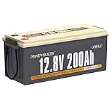 Power Queen 12V 200Ah LiFePO4 Battery with Built-in