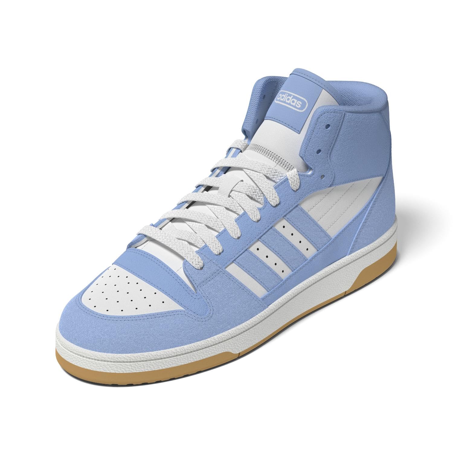 Photo 1 of adidas Men's Turnaround Mid Top, Blue/Blue/Cloud White, 10.5