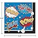 Super Hero Slogans Theme Plates and Napkins Serves 16 With Birthday Candles