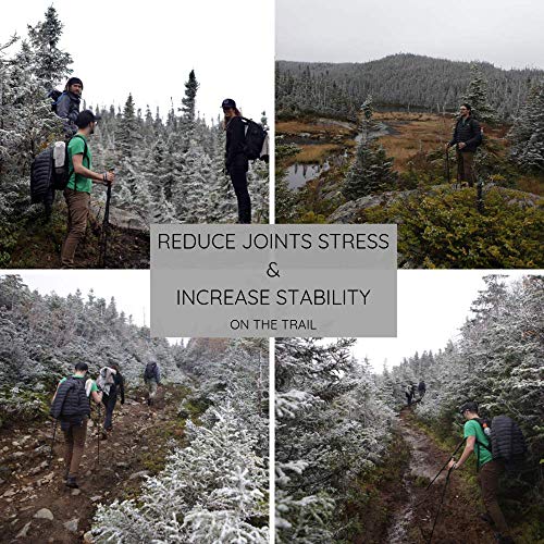 Fulcrums-Trekking-Poles-Perfect-for-Hiking-Trekking-Walking-Skiing-Snowshoeing-Setting-up-Tarps-Ultralight-Tents-Lightweight-Aluminium-Shaft-Cork-Grip-Adjustable-Multi-Purpose-Design