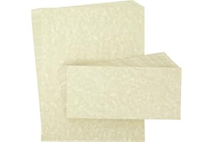 Best Paper Greetings Stationery Paper & Envelopes Set - 96-Pack, 8.5 x 11 Inch, Cream Textured - Letter Writing Paper for Love Letters & Invitations