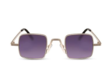 Cheapass Sonnenbrille Rechteckig Würfel UV-400 Metall-Rahmen Farbvariation Unisex UV400