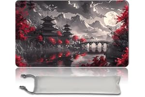 PLGATJEF MTG Playmat 23.6x13.8 Inch Board Game Card Game Trading Card Game Mat Mouse Pad TCG Game Mat Stitched Edge Smooth Surface Rubber Base for Board Games,Card Showdown. (MTA108)