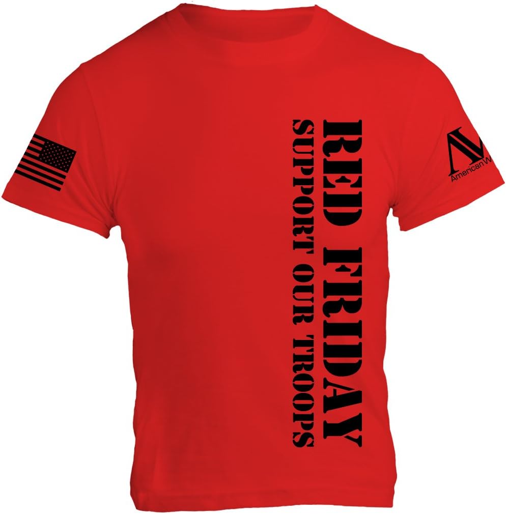 RED (Remember Everyone Deployed) Friday Mens T-Shirt - American Warrior Collection