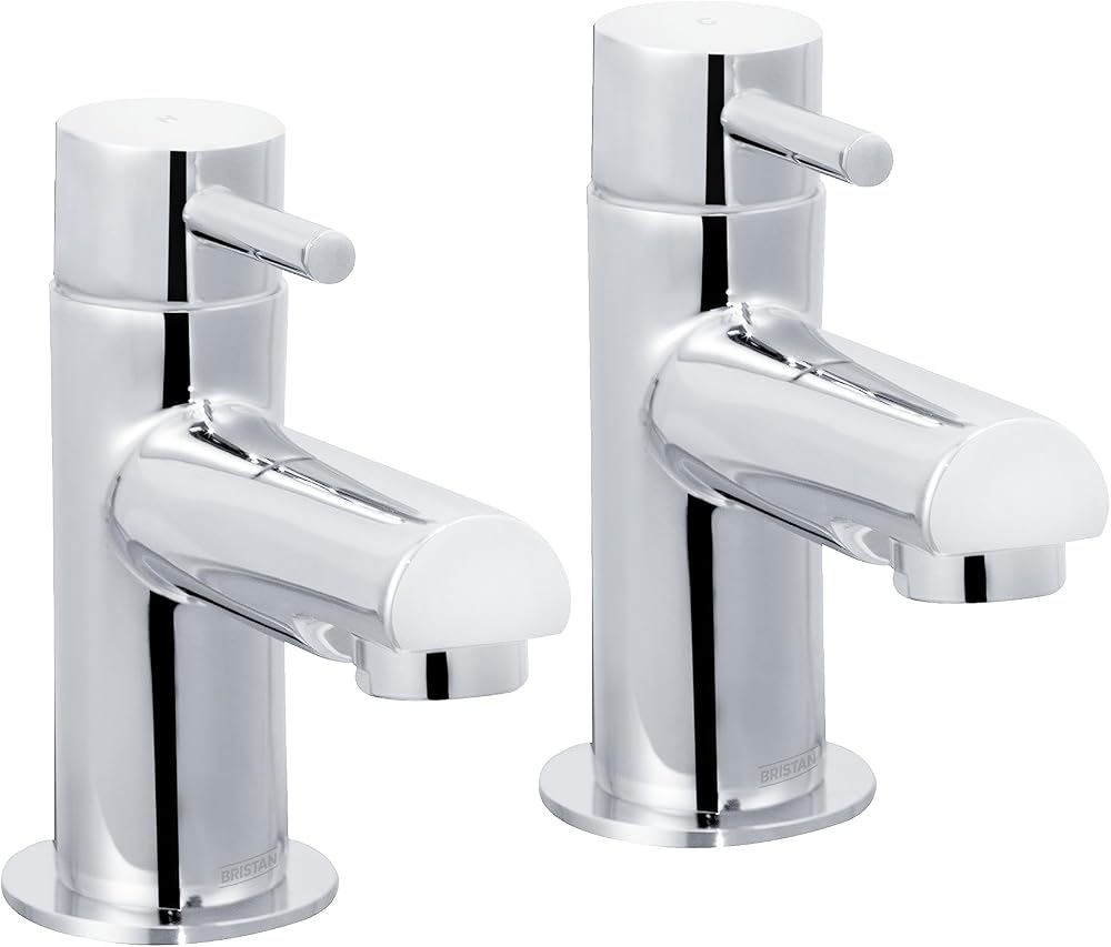 Bristan Essentials Mios Bathroom Basin Taps 3/4 Inch Chrome Plated