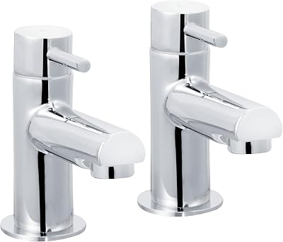 Bristan Essentials Mios Bathroom Basin Taps 3/4 Inch Chrome Plated