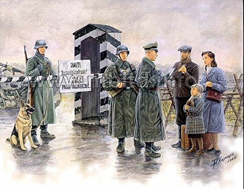 CHECKPOINT SENTRY BOX CIVILIAN DOG 1/35 MASTER BOX 3527