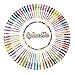 Gelmushta Gel Pens 160 Unique Colors (No Duplicates) Set for Adult Coloring Books Drawing with Case