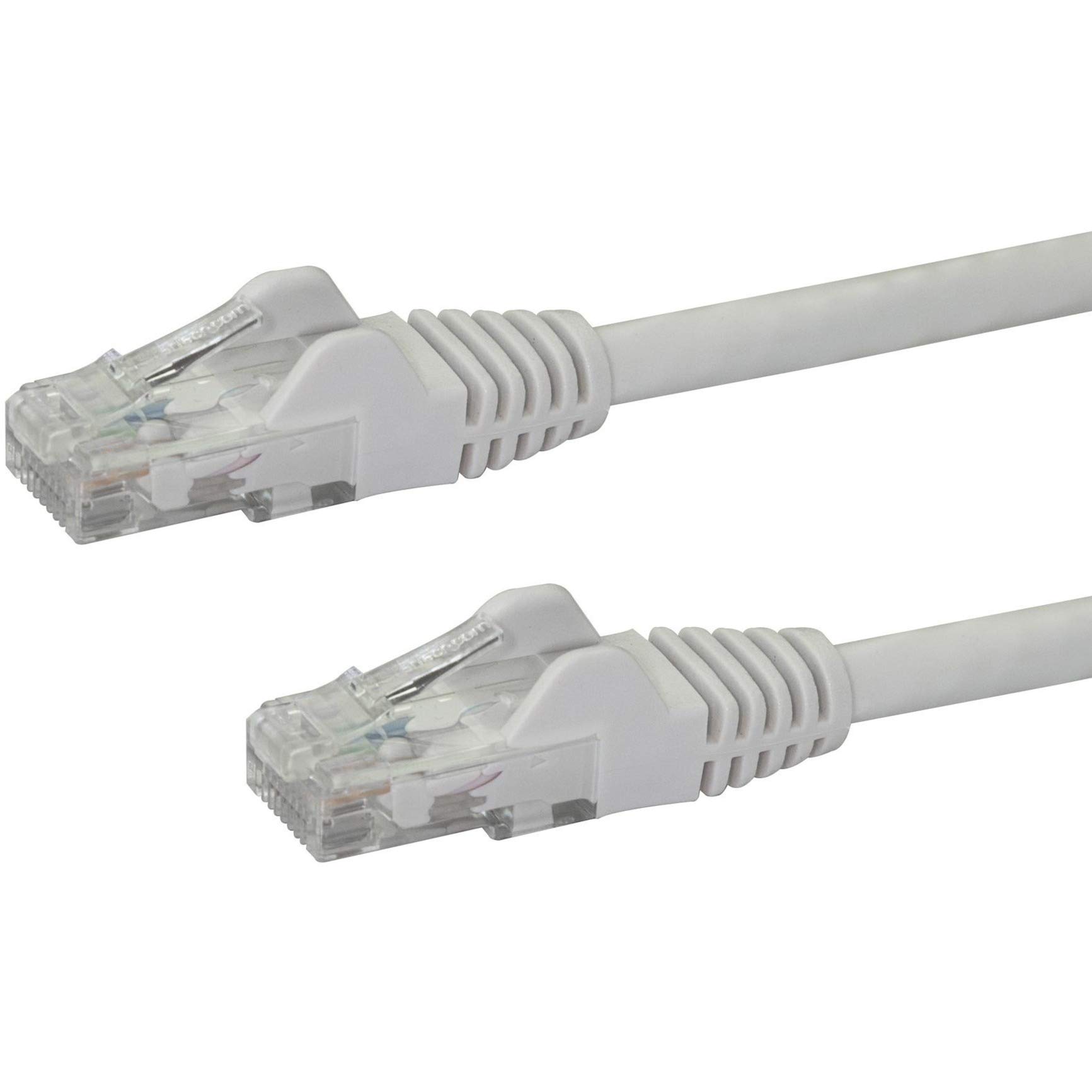 StarTech.com 50cm CAT6 Ethernet Cable - White CAT 6 Gigabit Ethernet Wire -650MHz 100W PoE RJ45 UTP Network/Patch Cord Snagless w/Strain Relief Fluke Tested/Wiring is UL Certified/TIA (N6PATC50CMWH)