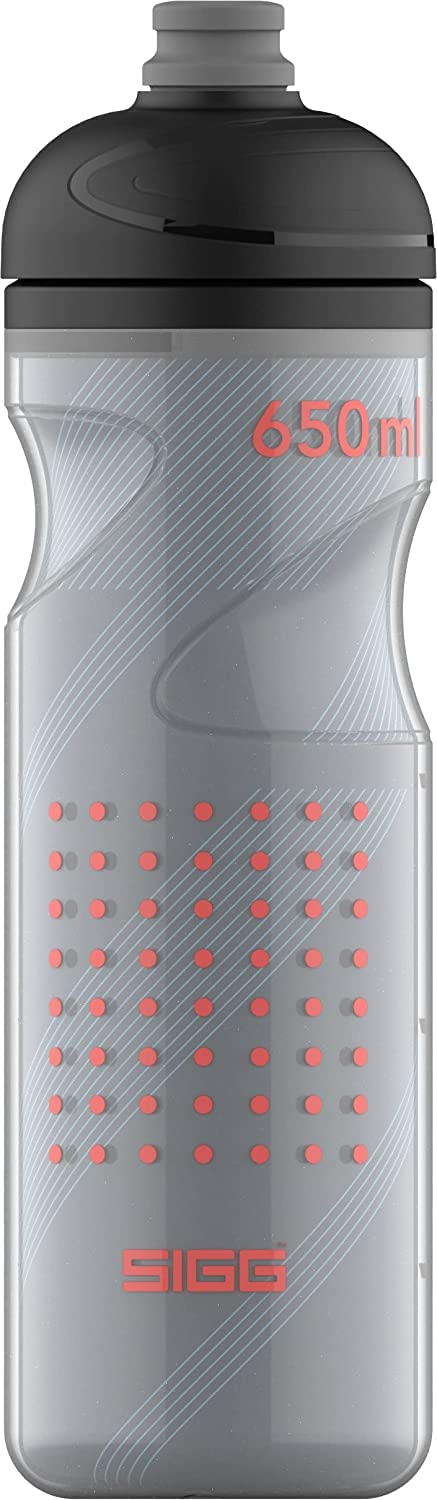 Sigg - Soft Bike Water Bottle - Pulsar Black - Squeezable - Dishwasher Safe - Lightweight - Leakproof - BPA Free - 0.65 L
