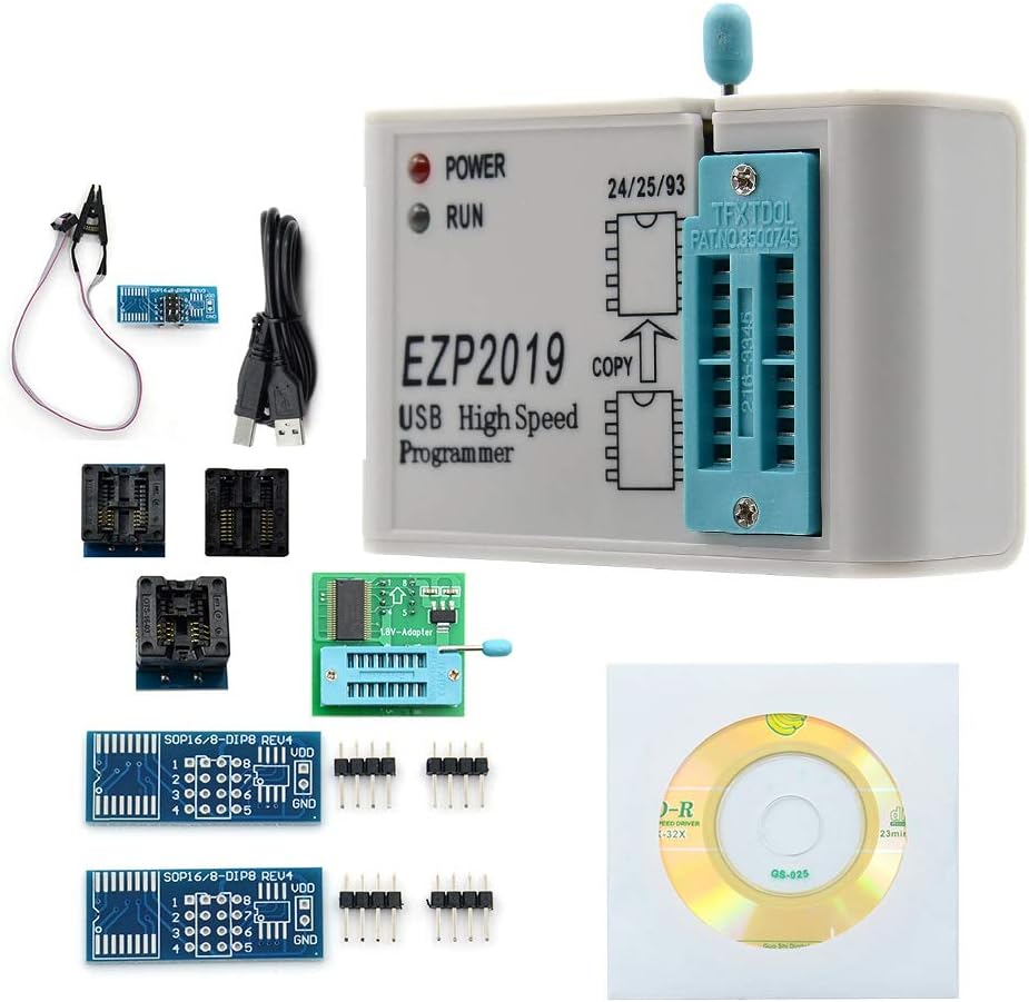 Liseng for Ezp2019 High-Speed Usb Spi Programmer Better Than for Ezp2010 Ezp2013 Support 32M Flash 24 25 93 Eeprom 25 Flash Bios Win7 Win8
