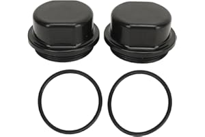 2Pcs Trailer Hub Bearing Dust Cap, 81143 Wheel Hub Dust Cover for Boat Vortex Hub with 5 Bolts, Plastic Trailer Hub Cap, Fits