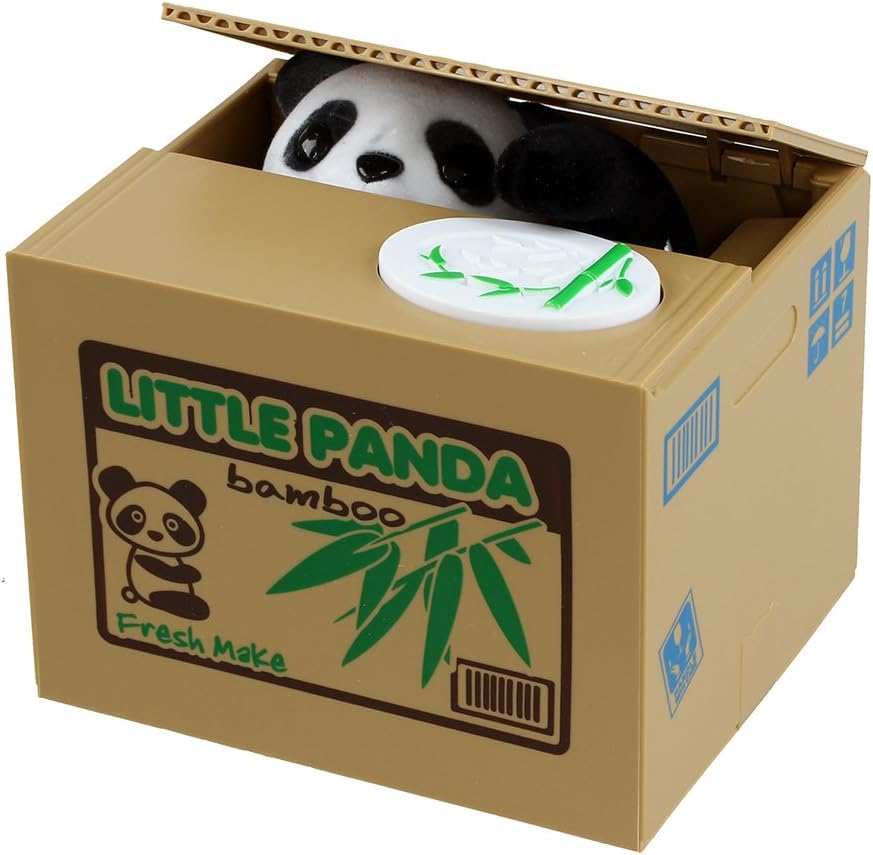 TOOGOO(R) Hucha Caja de dinero gato moneda robo panda linda: Amazon.es: Hogar