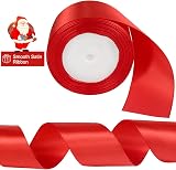 Tenn Well Red Satin Ribbon 50mm x 22m Gift Wrapping Craft Ribbon view 2