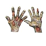 Halloween Zombie Hands Latex Scary Bloody Monster