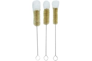 HUJI Stainless Steel Multi-Purpose Cleaning Soft Tip Brushes (Set of 3)