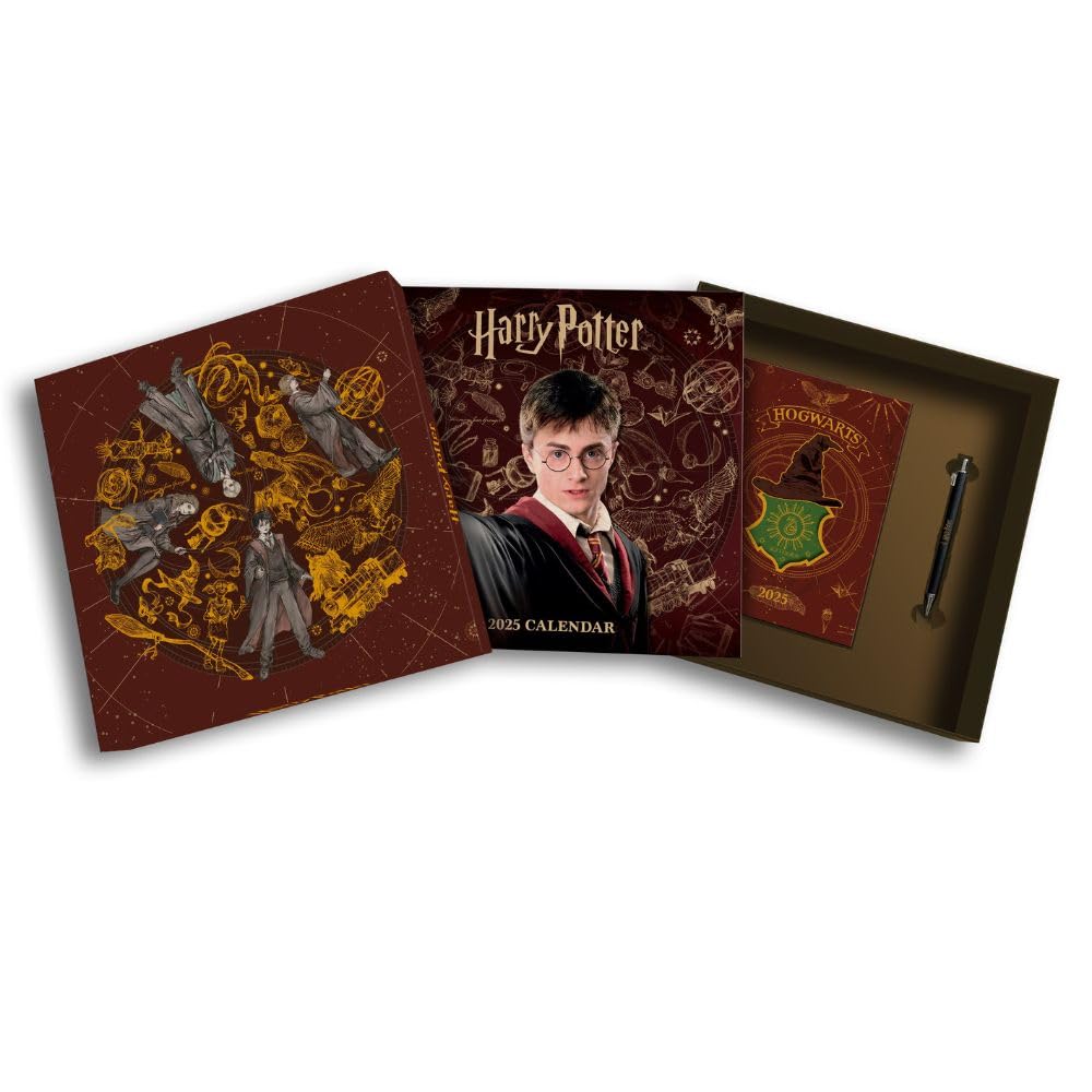 2025 Calendar Harry Potter Calendar, A5 Diary and Pen Gift Box Set Official Product
