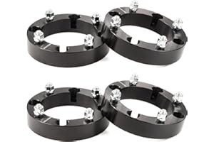 GAsupply 4×156 ATV Wheel Spacers 12x1.5 Studs, 1.5 inch 38mm 4 Lug Black Wheel Spacer Adapters 131mm Hub Bore, 4 Pcs