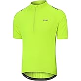 ARSUXEO 1/2 Zipper Cycling Jersey Men Short Sleeves Bike Shirts for Men Biking Bicycle Road Bike Jerseys