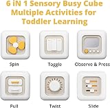 lerrbo Busy Cube Sensory Toy 6M+ 1PCS—6-in-1 Activity Cube for Babies view 2