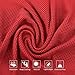 TANCANO Cooling Towel for Sports, Workout, Golf, Yoga, Swimming, Fitness, Gym, Pilates, Travel, Camping 40″x12″ Sweat Towel- Dark Redthumb 2