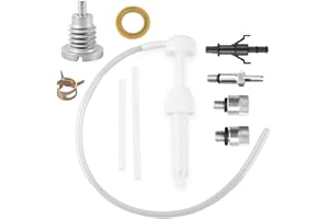 RETEPIF Upgrade Lower Unit Gear Oil Pump for Standard Quart Bottles compatible with 3/8in 8mm 10mm Metal Adapter，for Standard Quart Bottles Widely Fit for Marine Outboards Units(8cc)