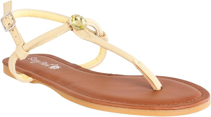 embellished t strap sandals