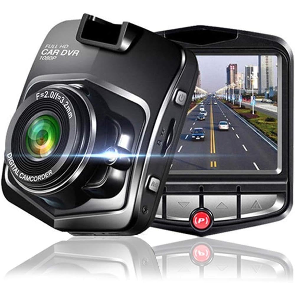 Car cameras dashcam, 2.4 inch 1080P HD car DVR G sensor car DVR driving recorder night vision 170 ° dual lens dash cam in front of the camera