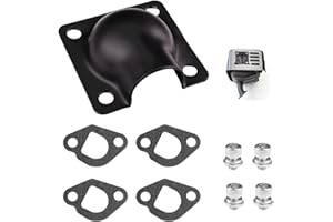 TNJPSEK Predator 212 Muffler Exhaust Deflector, 212cc Exhaust Gasket Stud Kit Compatible with 196cc 224cc 5.5HP 6.5HP GX160 GX200 CT200U CT200U-EX BT200X Mini Bike Go Kart ATV Powersports Small Engine