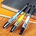 GSlife Multicolor Pens Fine Point 4 in 1 Colorful Retractable Ballpoint Pens (10 Pack)
