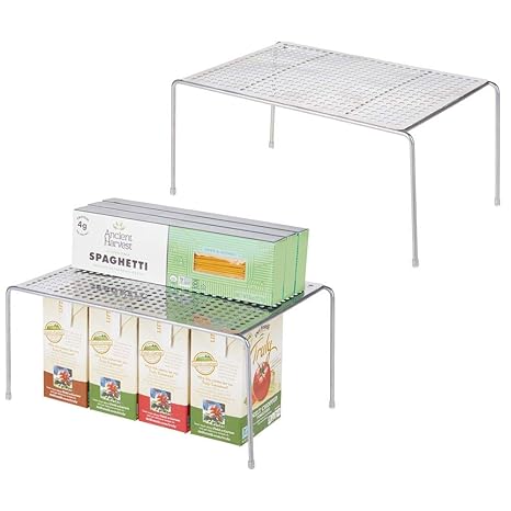 Mdesign Metal Kitchen Pantry Countertop Organizer Storage Shelves