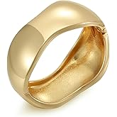 YMBYCM Chunky Bangle Bracelets for Women Trendy Wide Chunky Cuff Bracelets Wrap Bracelet