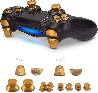 kwmobile Ersatztasten kompatibel mit Playstation 4 Pro / PS4 Slim Controller (2. Gen) - mit Schultertasten - Aluminium Ersatz Tasten