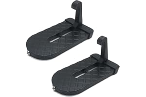 AEIMIAIDE 2pcs Car Latch Door Step, Foldable Car Roof Rack Step with Saftey Emergency Hammern, Easy Access to Rooftop for Mos