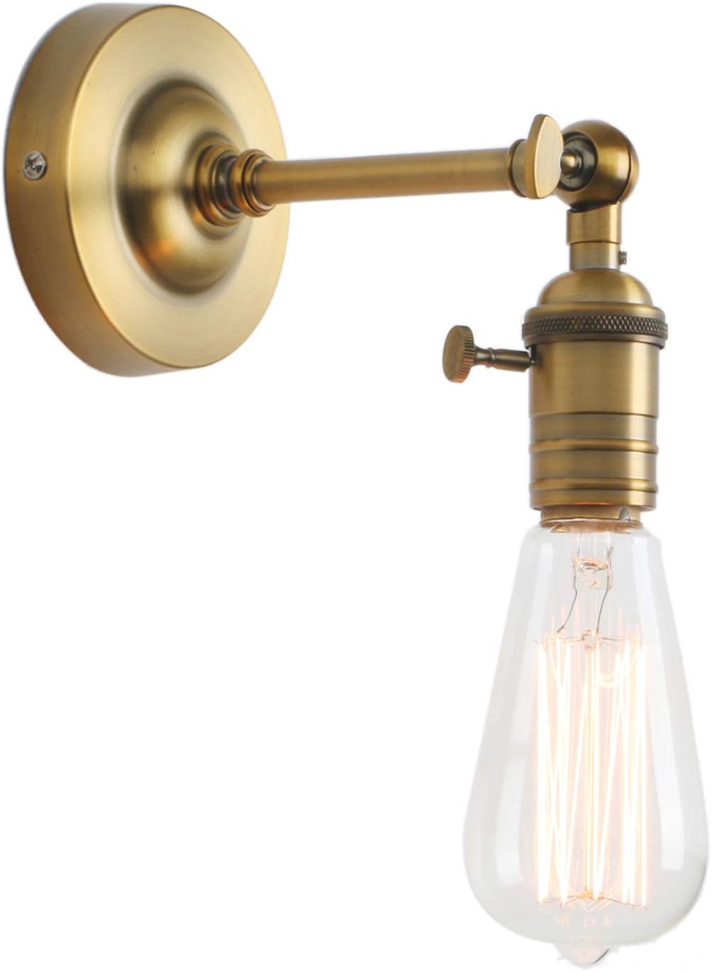 Phansthy Industrial Wall Light with Switch Adjustable Arm Vintage Loft