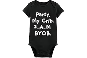 SUBTYE Funny Baby Bodysuit Cute Infant Boy Girl Clothes Super Soft Cotton Suit Humor Comfy One-Piece Gifts Newborn Essentials
