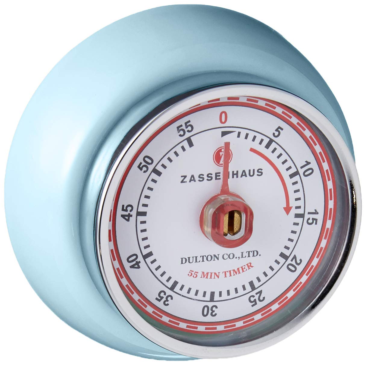 Zassenhaus Timer Speed in Metal, Light/Blue, 9 x 12 x 16 cm