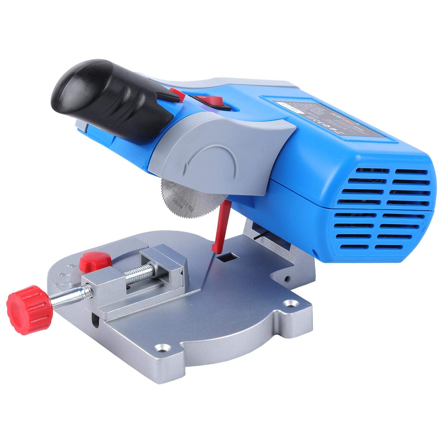 KATSU Mini Cut Off Machine, 90W Portable Mitre Saw with 50mm Steel Cutting Blade for Art Craft Frames Angles Precise Cuts 100001
