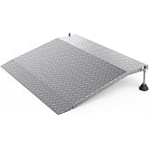 3.0" to 6.0" H Rise Adjustable Door Threshold Ramp for Elderly Wheelchairs