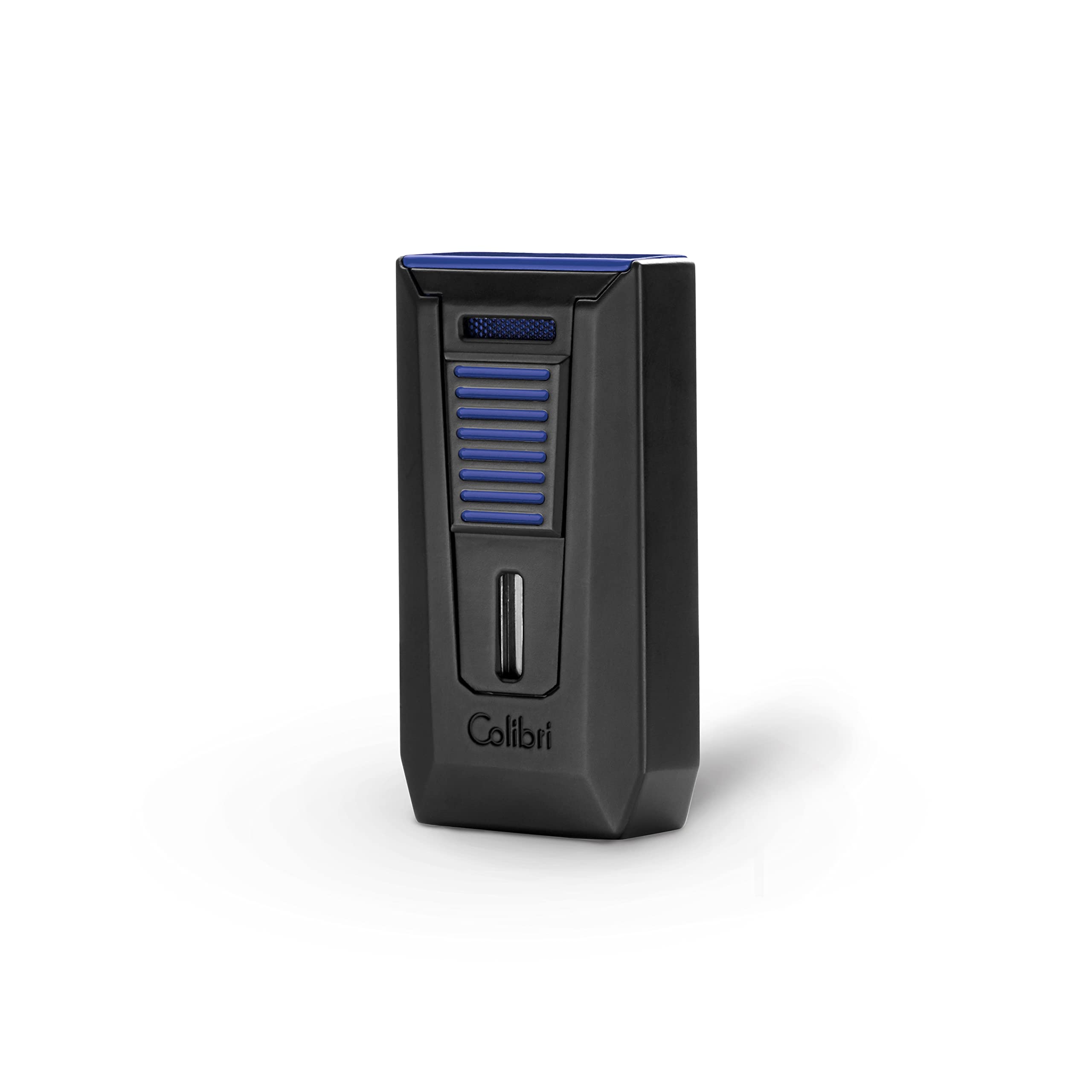 Colibri Slide Double Jet Flame Lighter | Wind Resistant Cigar And Cigarette Lighter | Integrated Punch Cutter | Works With Butane (not Included) | Nice Elegant Gift Box | Two Year Warranty